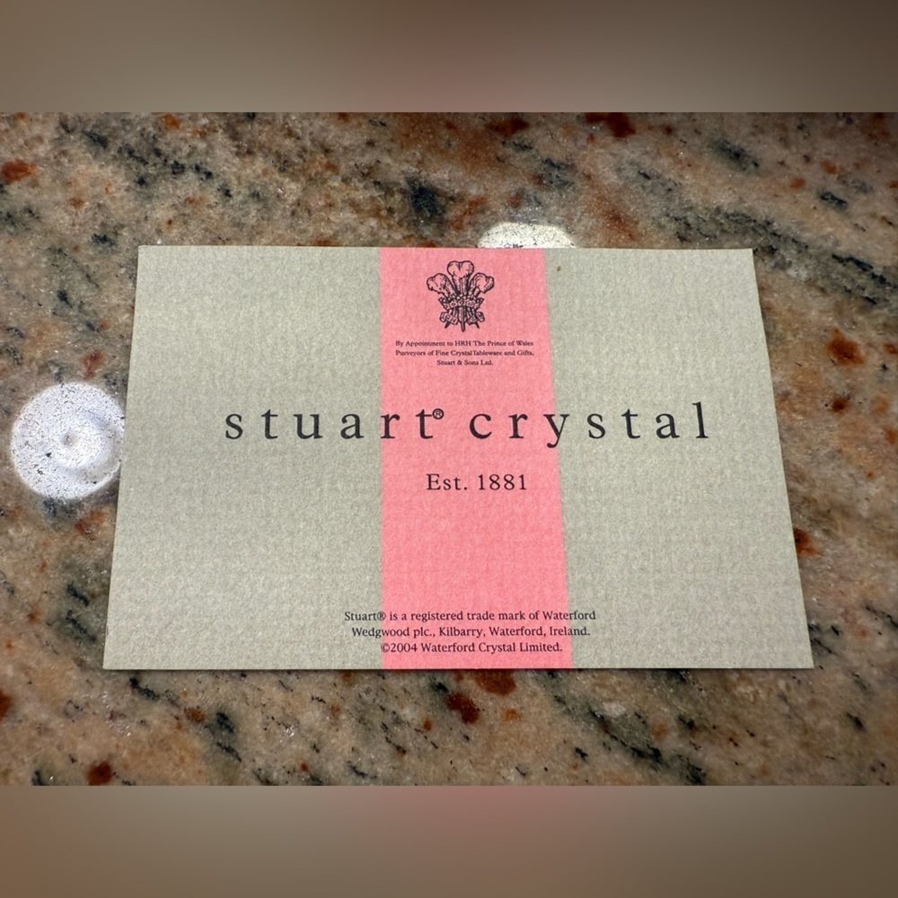 Stuart Crystal Romance Flute Pair 2 Champaign Flutes In Box - Picture 6 of 11